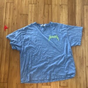 Free People Blue Short Sleeve Tee